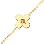 Mon premier bijou bracelet croix étoilée - diamant & or jaune 18ct Mon premier bijou bracelet croix étoilée - diamant & or jaune 18ct