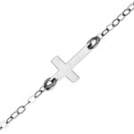 Mon premier bijou bracelet enfant croix - or blanc 9ct Mon premier bijou bracelet enfant croix - or blanc 9ct