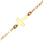 Mon premier bijou bracelet enfant croix - or jaune 9ct