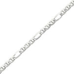 Mon premier bijou bracelet maille cheval alterne triple - or blanc 18ct