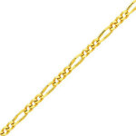 Mon premier bijou bracelet maille cheval alterne triple - or jaune 18ct