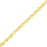 Mon premier bijou bracelet maille grains de caf - or jaune 18ct