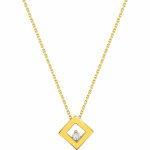 Mon premier bijou collier chaine & pendentif losange - diamant & or jaune 18ct Mon premier bijou collier chaine & pendentif losange - diamant & or jaune 18ct