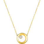 Mon premier bijou collier pendentif ajouré - diamant & or jaune 9ct Mon premier bijou collier pendentif ajouré - diamant & or jaune 9ct