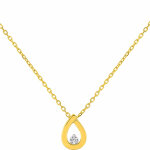 Mon premier bijou collier pendentif goutte - diamant & or jaune 9ct Mon premier bijou collier pendentif goutte - diamant & or jaune 9ct