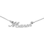 Mon premier bijou collier prénom - or blanc 18ct Mon premier bijou collier prénom - or blanc 18ct