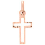 Mon premier bijou croix ajourée - or rose 18ct Mon premier bijou croix ajourée - or rose 18ct