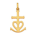 Mon premier bijou croix camarguaise - or jaune 18ct Mon premier bijou croix camarguaise - or jaune 18ct