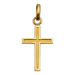 Mon premier bijou croix creuse - or jaune 9ct