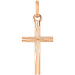 Mon premier bijou croix diamantée - or rose 18ct Mon premier bijou croix diamantée - or rose 18ct