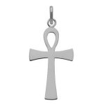 Mon premier bijou croix �gyptienne personnalis�e - or blanc 18ct