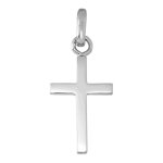Mon premier bijou croix fil carr - or blanc 18ct