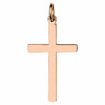 Mon premier bijou croix fil carré - or rose 18ct Mon premier bijou croix fil carré - or rose 18ct