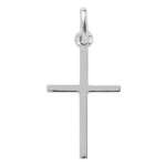 Mon premier bijou croix fine - or blanc 18ct
