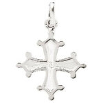 Mon premier bijou croix occitane - argent massif Mon premier bijou croix occitane - argent massif