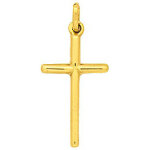Mon premier bijou croix ronde - or jaune 18ct