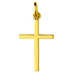 Mon premier bijou croix fine - or jaune 9ct