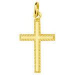 Mon premier bijou croix personnalis�e 20mm - or jaune 18ct