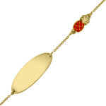 Mon premier bijou gourmette bb ananas - or jaune 9ct