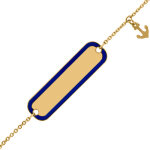 Mon premier bijou gourmette bb ancre - or jaune 9ct