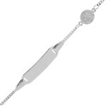Mon premier bijou gourmette bb ange - argent massif