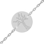 Mon premier bijou gourmette bébé arbre de vie - or blanc 18ct Mon premier bijou gourmette bébé arbre de vie - or blanc 18ct