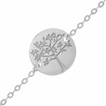 Mon premier bijou gourmette bb arbre de vie printanier - argent massif