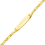 Mon premier bijou gourmette bb cheval altern simple - or jaune 18ct