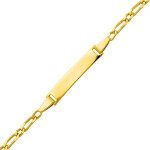 Mon premier bijou gourmette bb cheval altern - or jaune 18ct