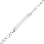 Mon premier bijou gourmette bb cheval altern triple - argent massif