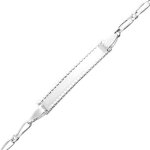 Mon premier bijou gourmette bb cheval alterne - argent massif