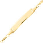 Mon premier bijou gourmette bb cheval alterne triple - or jaune 9ct
