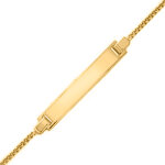 Mon premier bijou gourmette bébé maille fine - or jaune 18ct Mon premier bijou gourmette bébé maille fine - or jaune 18ct
