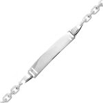 Mon premier bijou gourmette bébé forçat - argent massif Mon premier bijou gourmette bébé forçat - argent massif