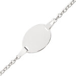 Mon premier bijou gourmette bb forat miroir - argent massif