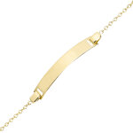 Mon premier bijou gourmette bb forat rond - or jaune 18ct