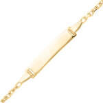 Mon premier bijou gourmette bb forat rectangulaire - or jaune 18ct