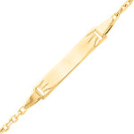 Mon premier bijou gourmette bb forat tincelante - or jaune 18ct