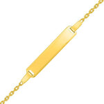 Mon premier bijou gourmette bb forat - or jaune 9ct