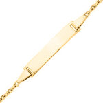Mon premier bijou gourmette bb forat intemporel - or jaune 9ct