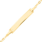 Mon premier bijou gourmette bb forat rond - or jaune 9ct
