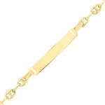Mon premier bijou gourmette bb grain de caf - or jaune 9ct