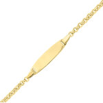 Mon premier bijou gourmette bb jaseron - or jaune 18ct