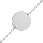 Mon premier bijou gourmette bb jeton - or blanc 18ct