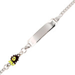 Mon premier bijou gourmette bb lion - argent massif