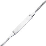 Mon premier bijou gourmette bébé maille gourmette - argent massif Mon premier bijou gourmette bébé maille gourmette - argent massif
