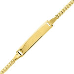 Mon premier bijou gourmette bébé maille fantaisie - or jaune 18ct Mon premier bijou gourmette bébé maille fantaisie - or jaune 18ct