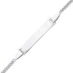 Mon premier bijou gourmette bb maille gourmette - or blanc 18ct