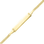 Mon premier bijou gourmette bb maille gourmette - or jaune 18ct
