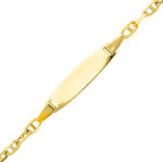 Mon premier bijou gourmette bb marine forat royale - or jaune 18ct